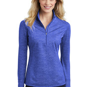 Ladies Sport Wick ® Stretch Reflective Heather 1/2 Zip Pullover